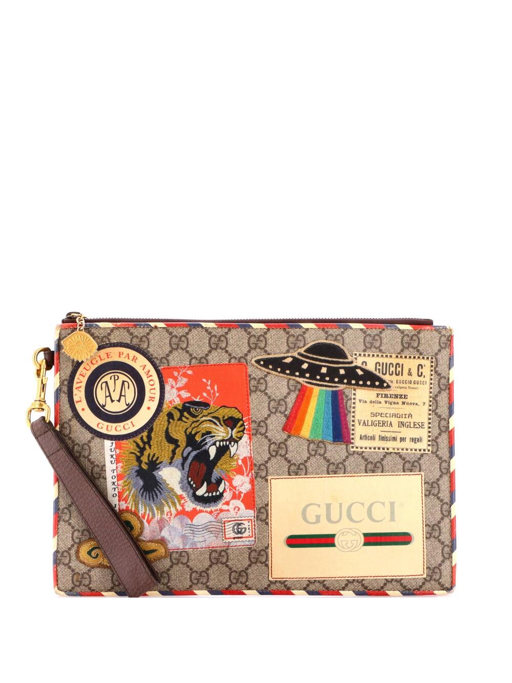 Gucci Courrier Pouch Gg Coated Canvas #365511G11B